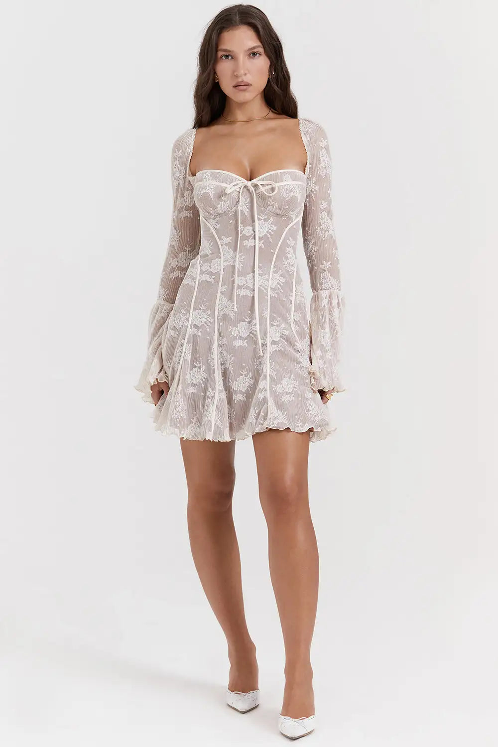 Robe de Soirée Dos Nu à Taille Haute Sexy