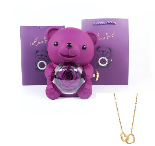 Double Heart Necklace with Gift Box