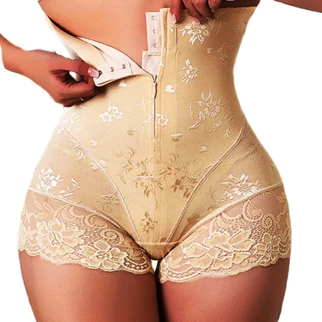 Gaine Sexy en Dentelle avec Fermeture Éclair