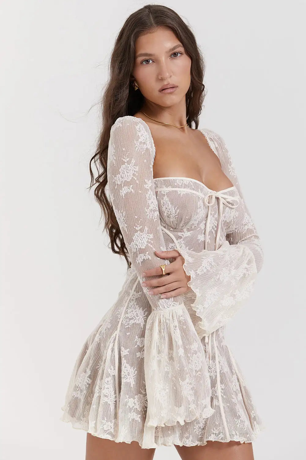 Robe de Soirée Dos Nu à Taille Haute Sexy
