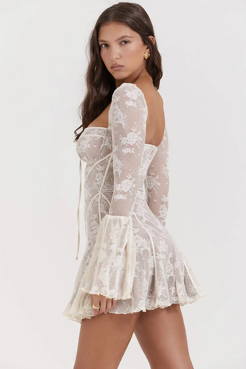 Robe de Soirée Dos Nu à Taille Haute Sexy